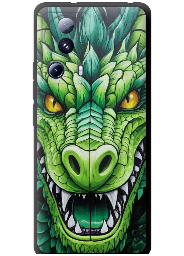 TPU черный чехол 'Зелёный дракон' для Endorphone Xiaomi 13 Lite (275460557)