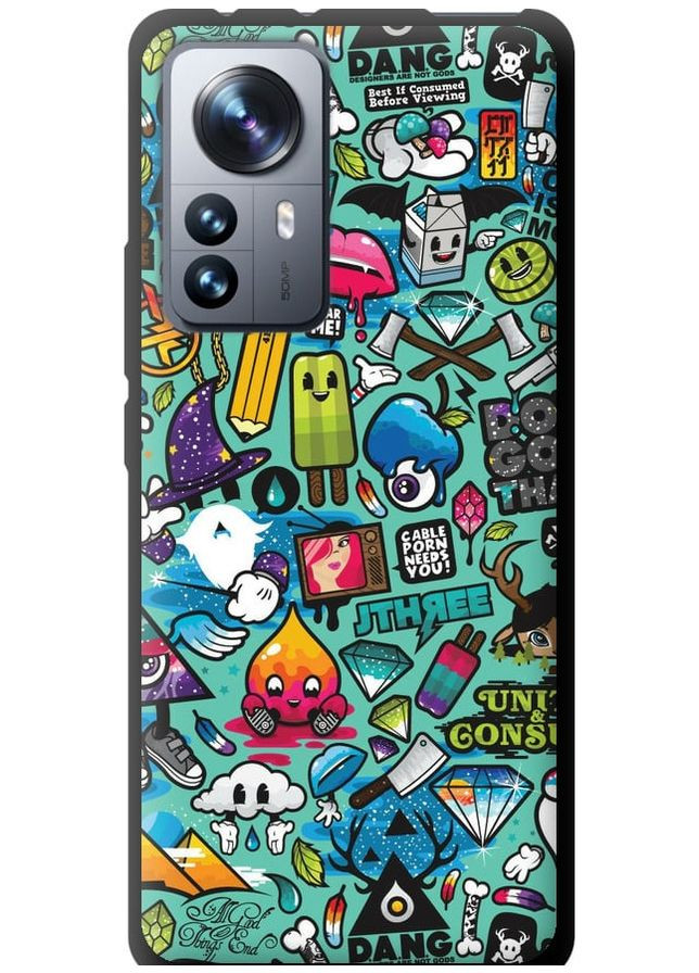 TPU чохол 'Стікер бомбінг 1' для Endorphone Xiaomi 12 Pro (261765395)