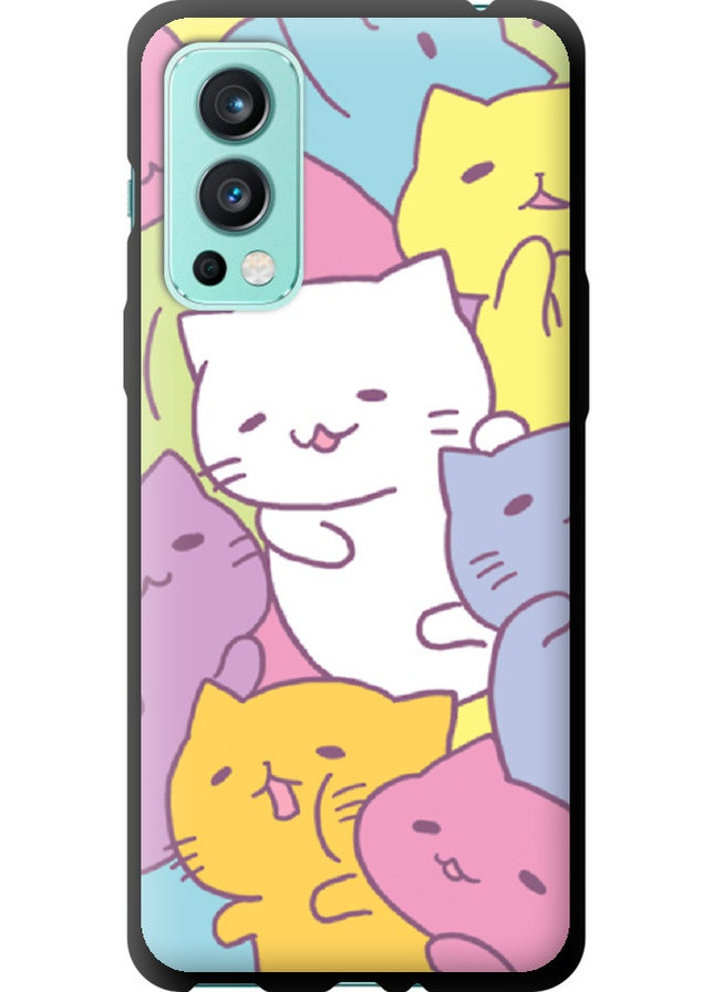 TPU чорний чохол 'Кошенята ' для Endorphone OnePlus Nord 2 (259159837)