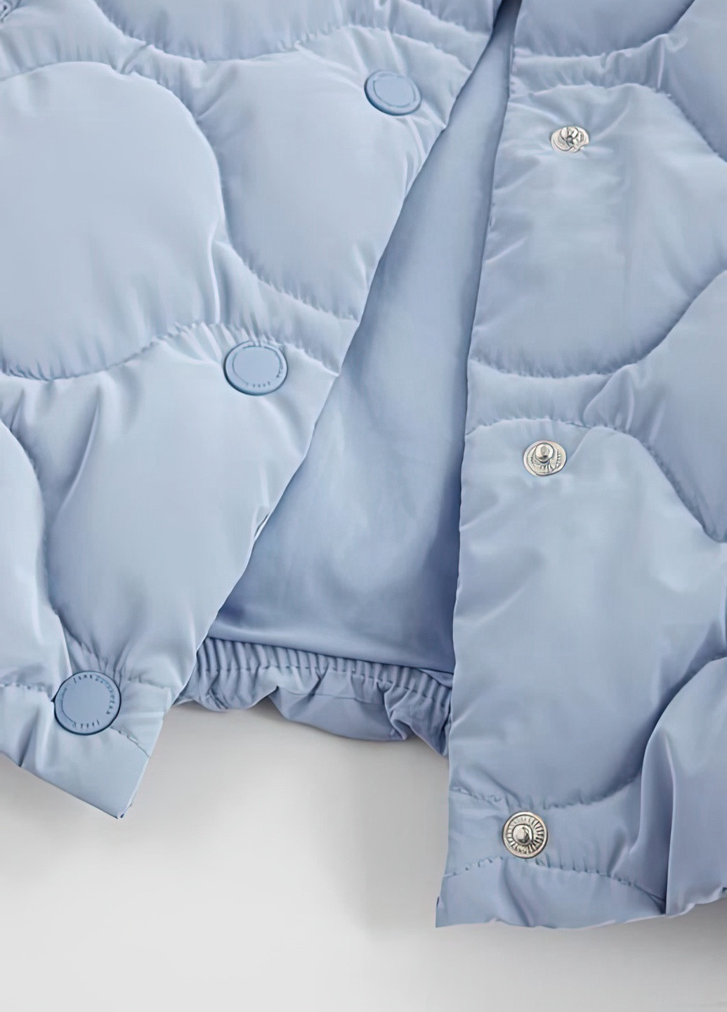 Блакитна демісезонна демісезонна куртка для дівчинки 8644 134 см голубий 63889 Zara