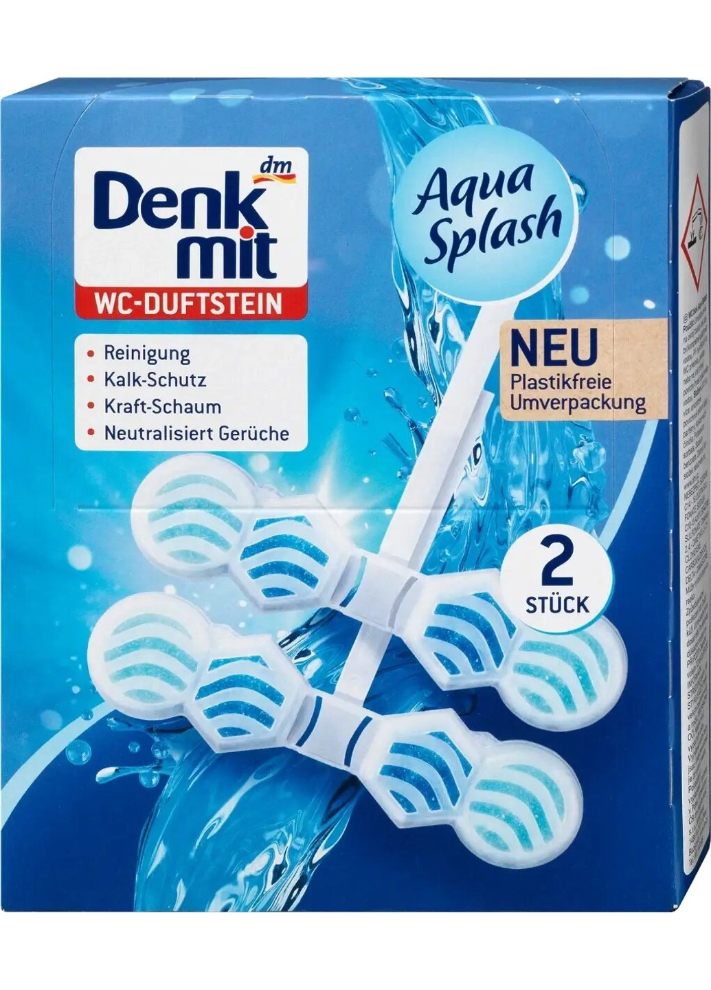 Підвісні таблетки для унітаза WC Multi-Aktiv Ocean Splash 2шт. Denkmit (276970859)