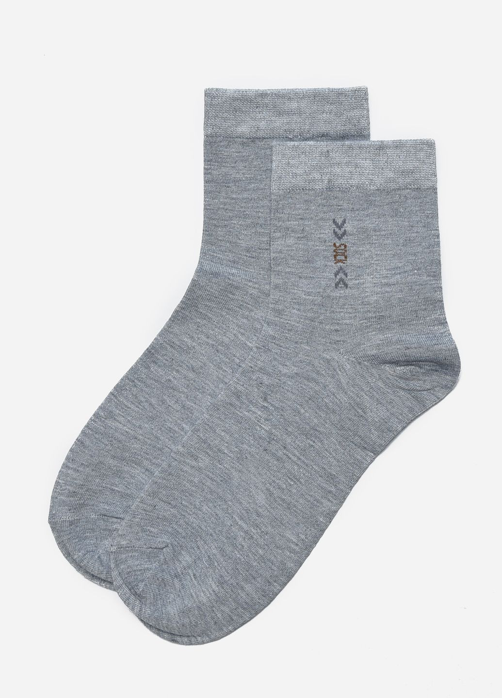 Носки мужские стрейч серого цвета размер 41-47 Let's Shop (267167101)
