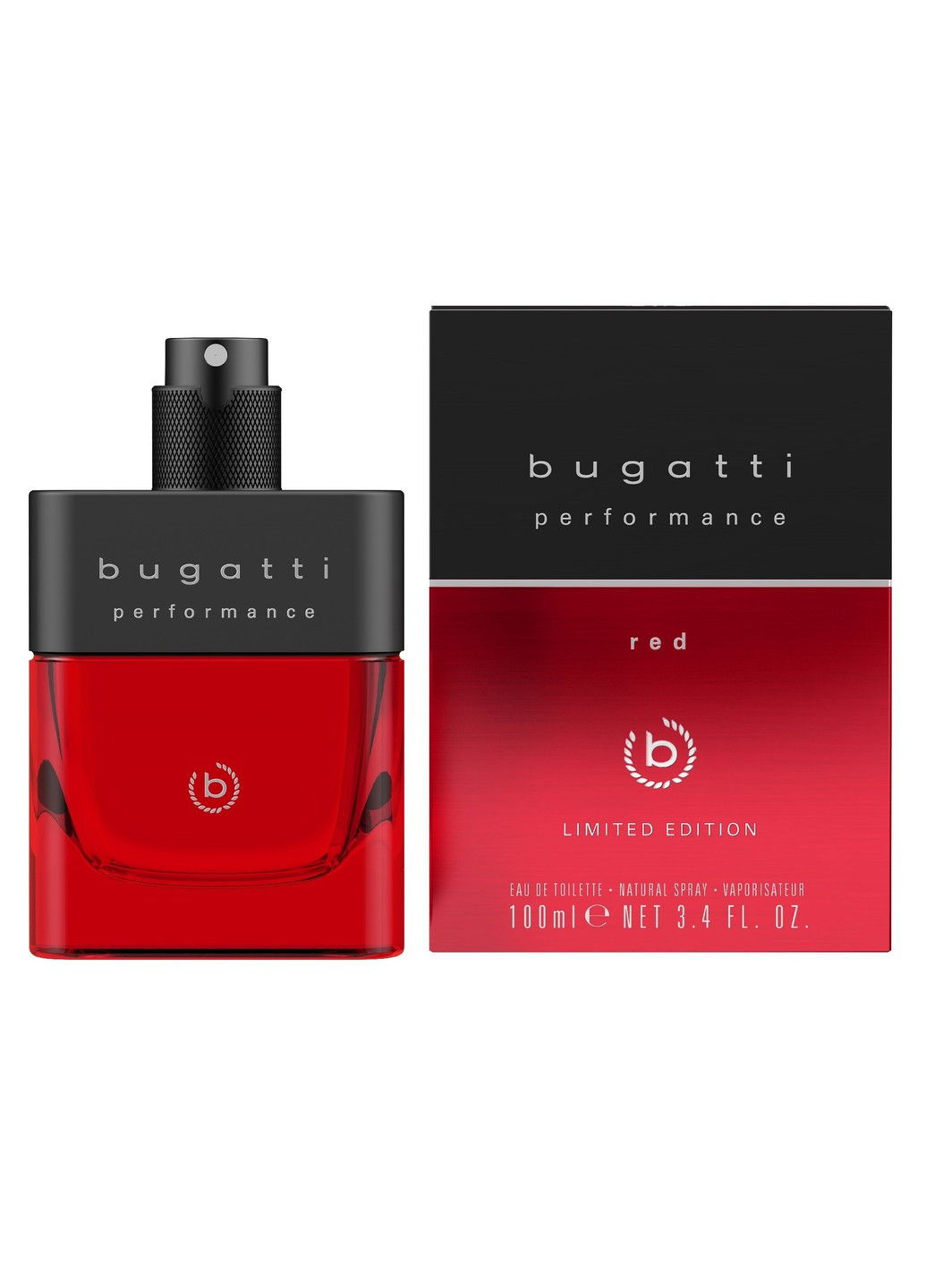 Туалетная вода для мужчин performance red Черный Bugatti (277812675)