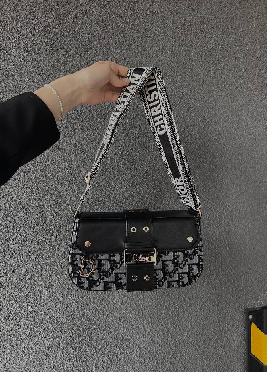 Трендова сумочка з лого Dior Small Camp Bag Embroidery Grey Vakko (260474460)