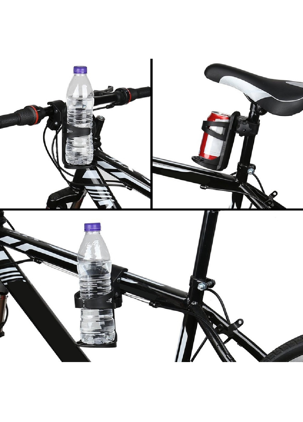 Підстаканник для напоїв універсальний зі знімним кріпленням поворотним механізмом 360° 12.7х7.6 см (474541-Prob) Чорний Unbranded (258699018)