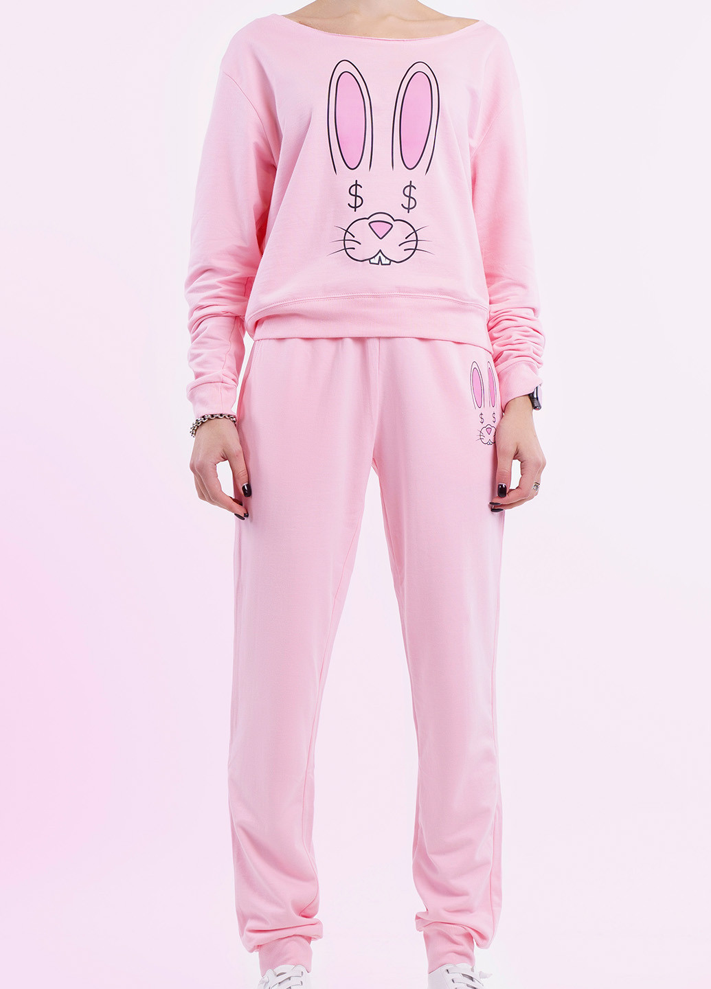Lady Bunny свитшот розовый розовый