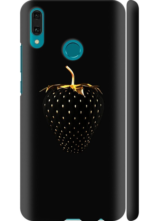 3D пластиковый матовый чехол 'Черная клубника' для Endorphone Huawei Y9 2019 (257902004)