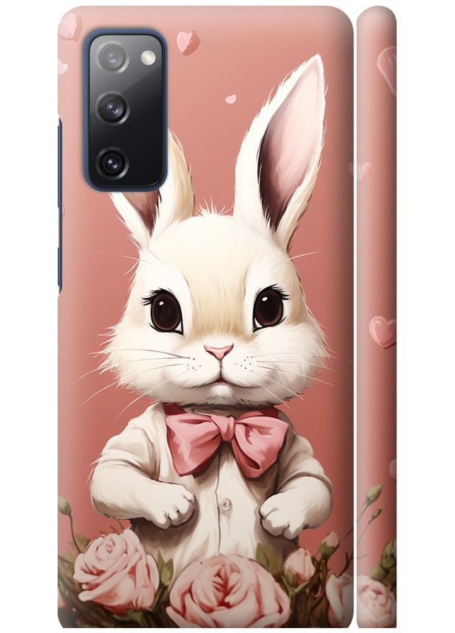 3D пластиковый матовый чехол 'Зайчик' для Endorphone Samsung Galaxy S20 FE G780F (267318849)