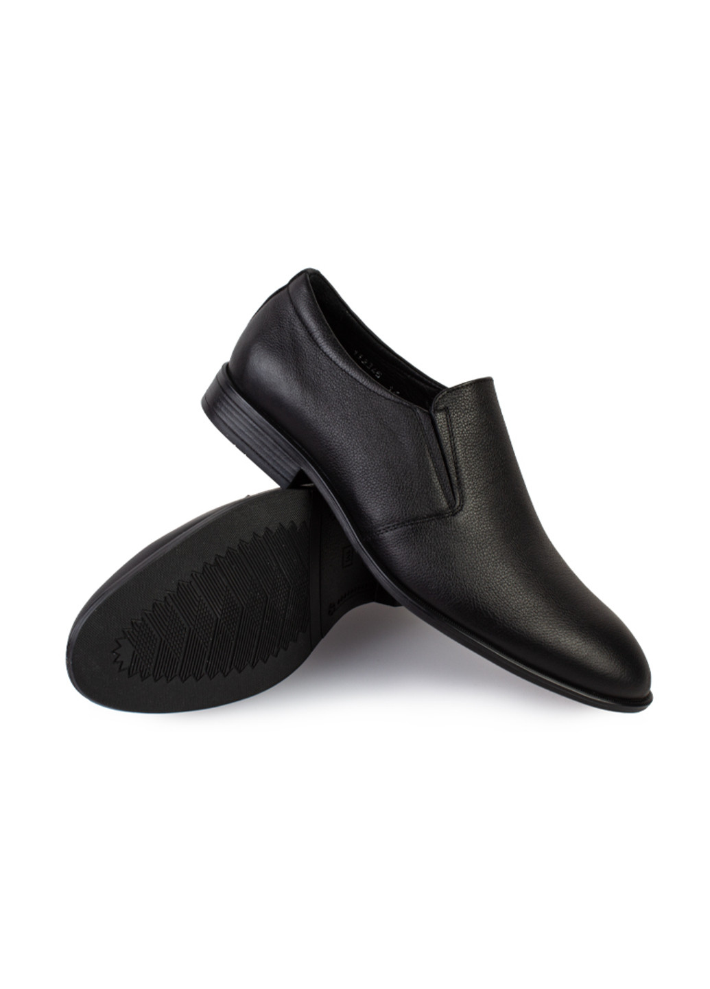 Черные классические туфли мужские бренда 9402216_(1) ModaMilano без шнурков