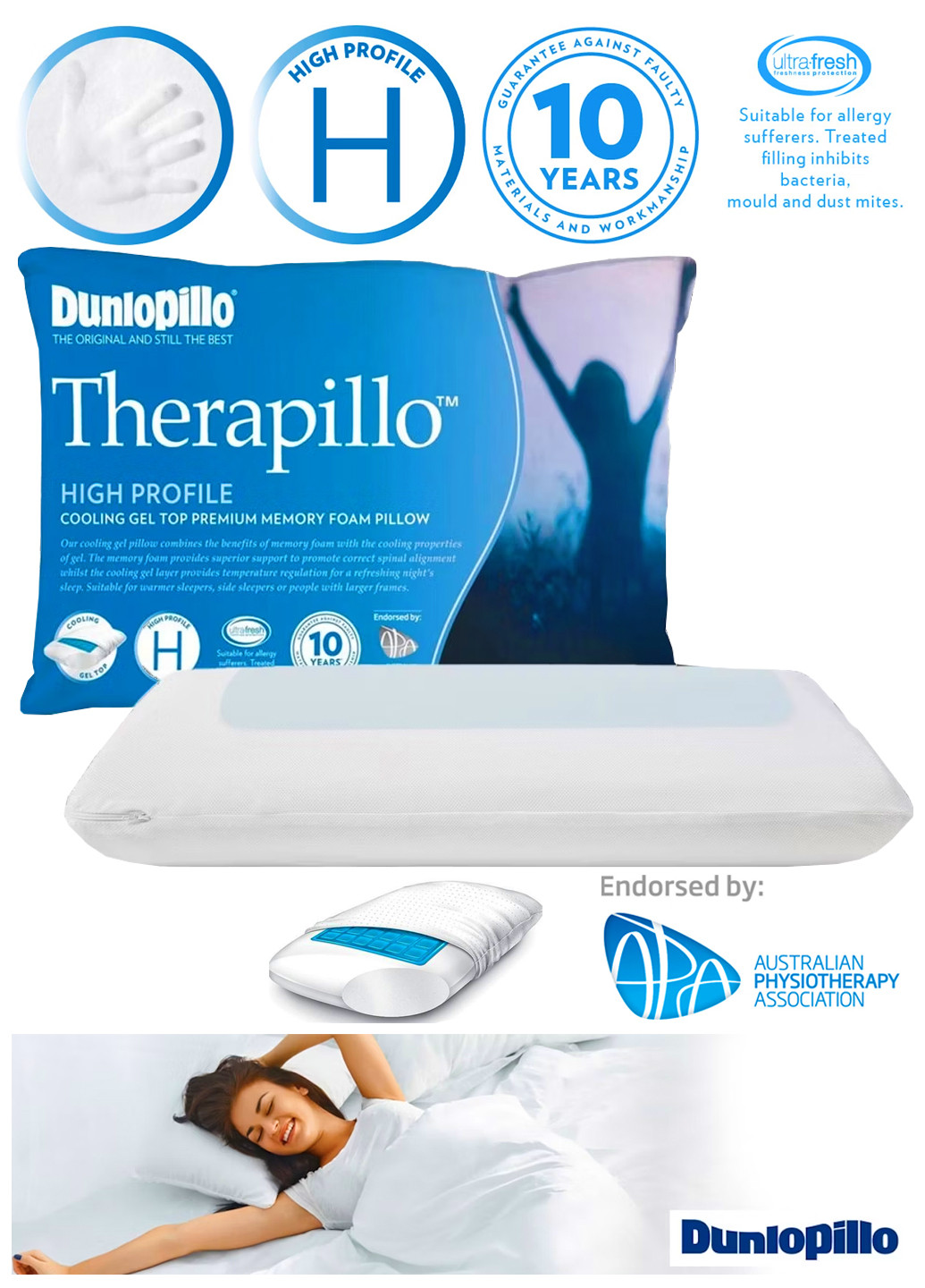 Dunlopillo high profile online