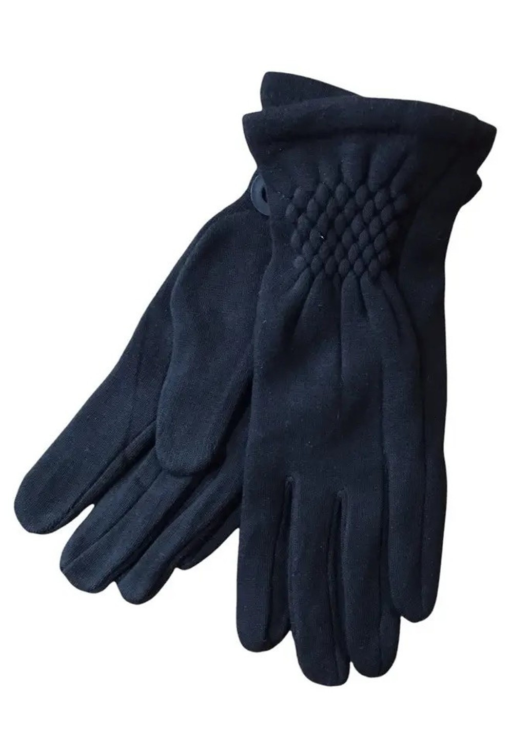 Женские стрейчевые перчатки чёрные 8128s2 M BR-S (261771674)