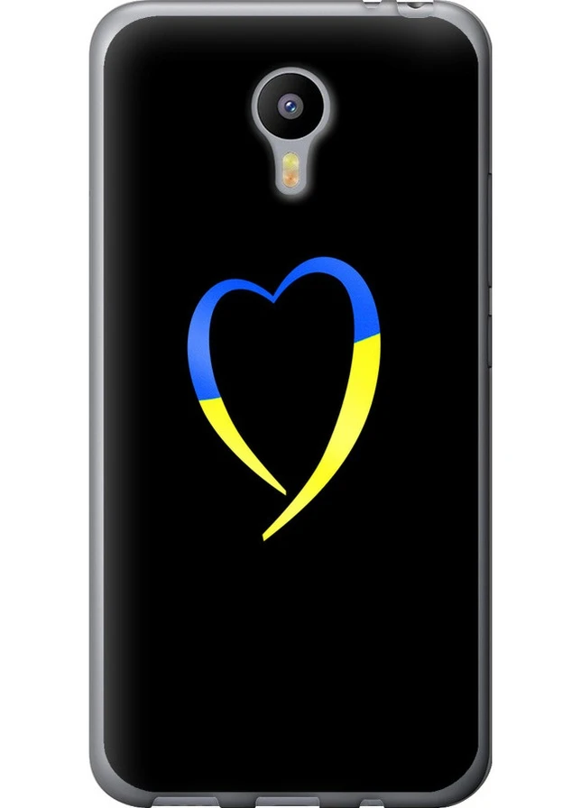 2D пластиковий чохол 'Жовто-блакитне серце' для Endorphone Meizu M2 Note (258298508)
