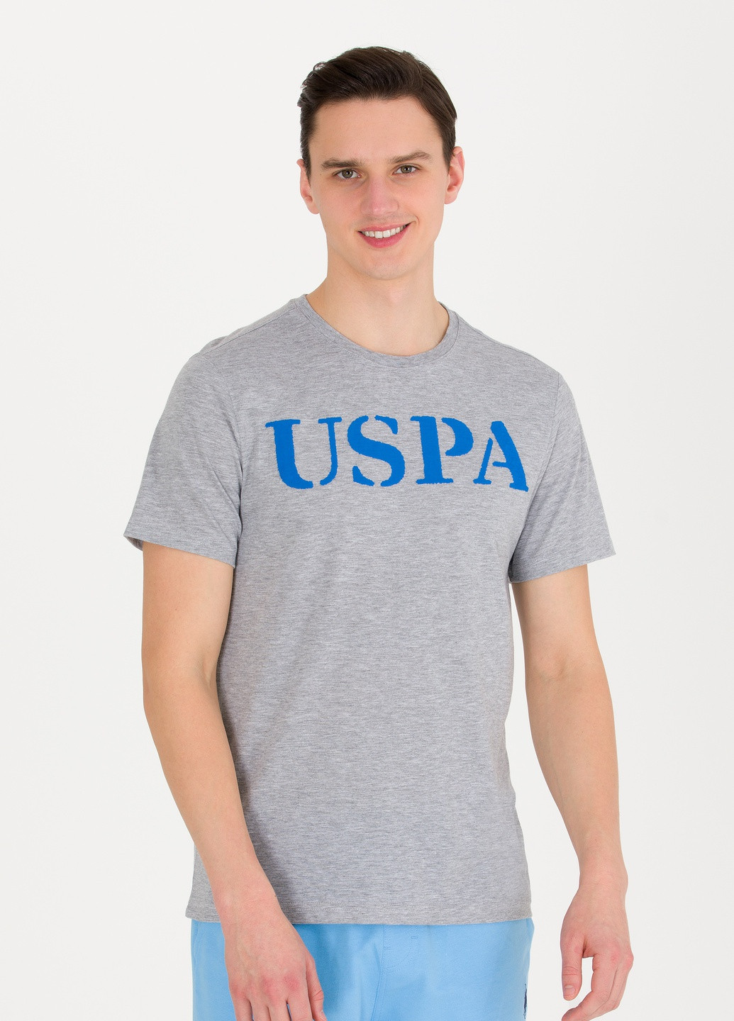 Светло-серая футболка U.S. Polo Assn.