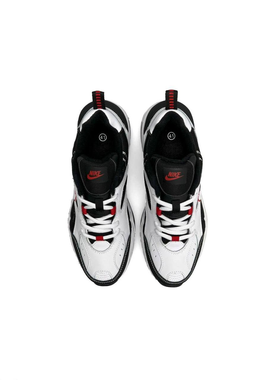 Чорно-білі Осінні кросівки чоловічі, вьетнам Nike M2K Tekno Black White Red