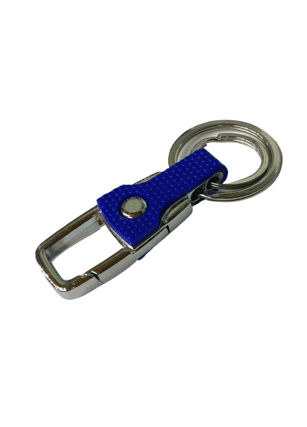 Карабин/брелок с двойным кольцом для ключей металлический 8.2см FROM FACTORY (260742119)