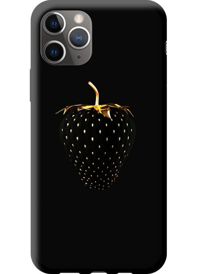TPU черный чехол 'Черная клубника' для Endorphone Apple iPhone 11 Pro Max (257953891)