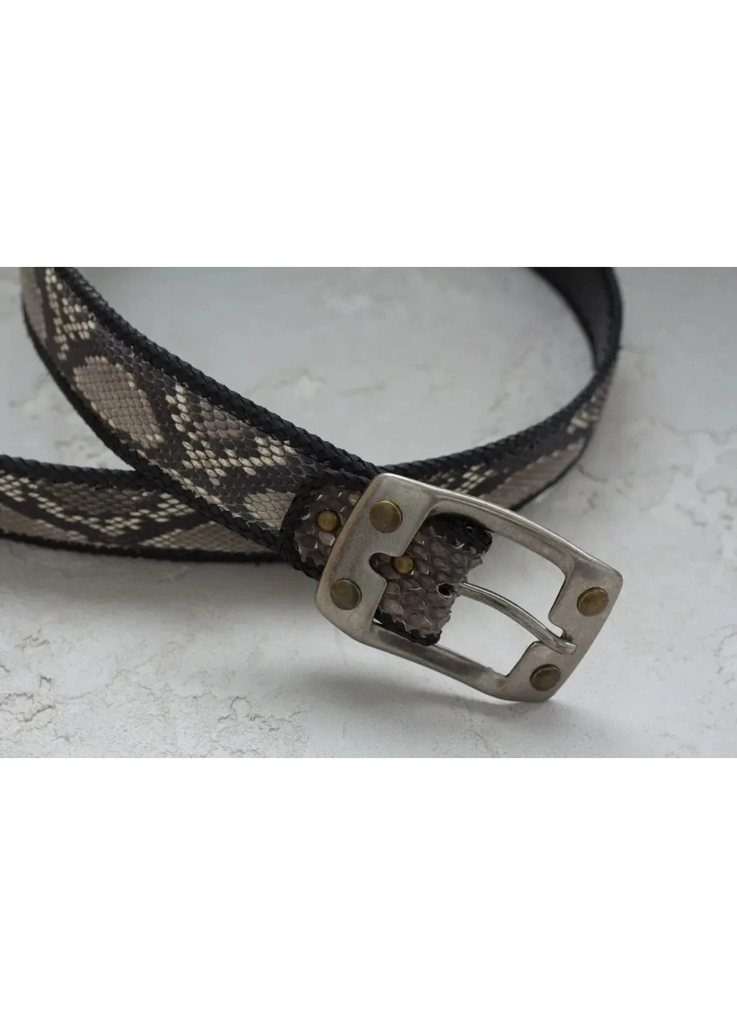 Ремень из кожи питона SNB 19_1 Ekzotic Leather (269089437)