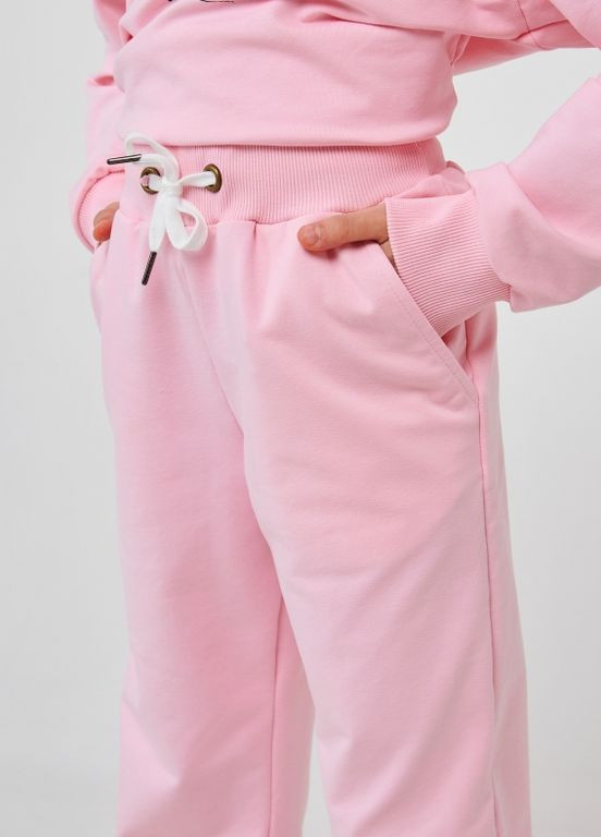 Рожевий дитячий костюм (світшот+штани) | 95% бавовна | демісезон | 122, 128, 134, 140 | зручний та стильний рожевий Smil