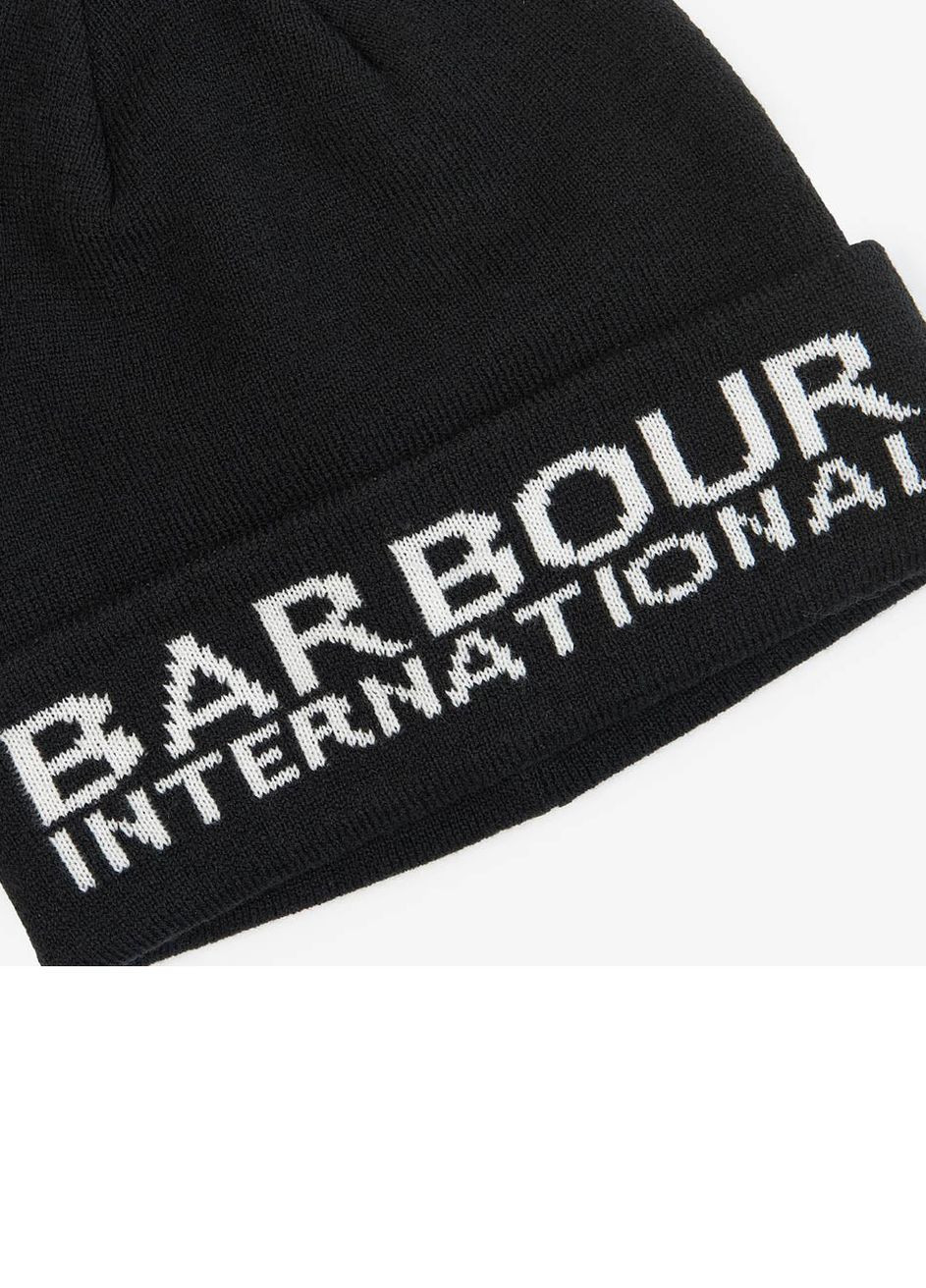 Шапка оригинал унисекс Barbour international logo jacquard beanie (265331204)