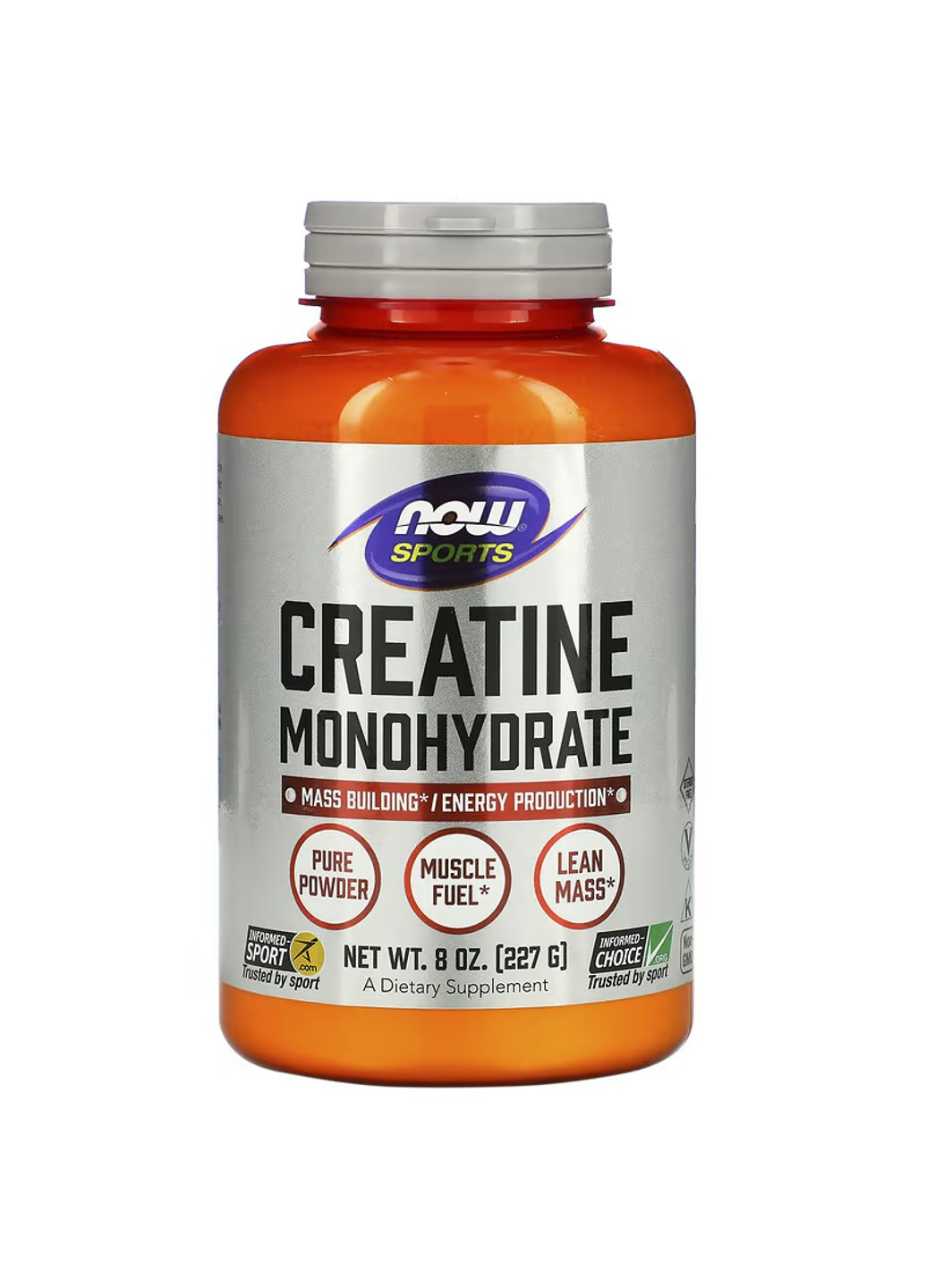 Креатин Моногидрат Creatine Monohydrate Powder - 227г Now Foods (269131847)
