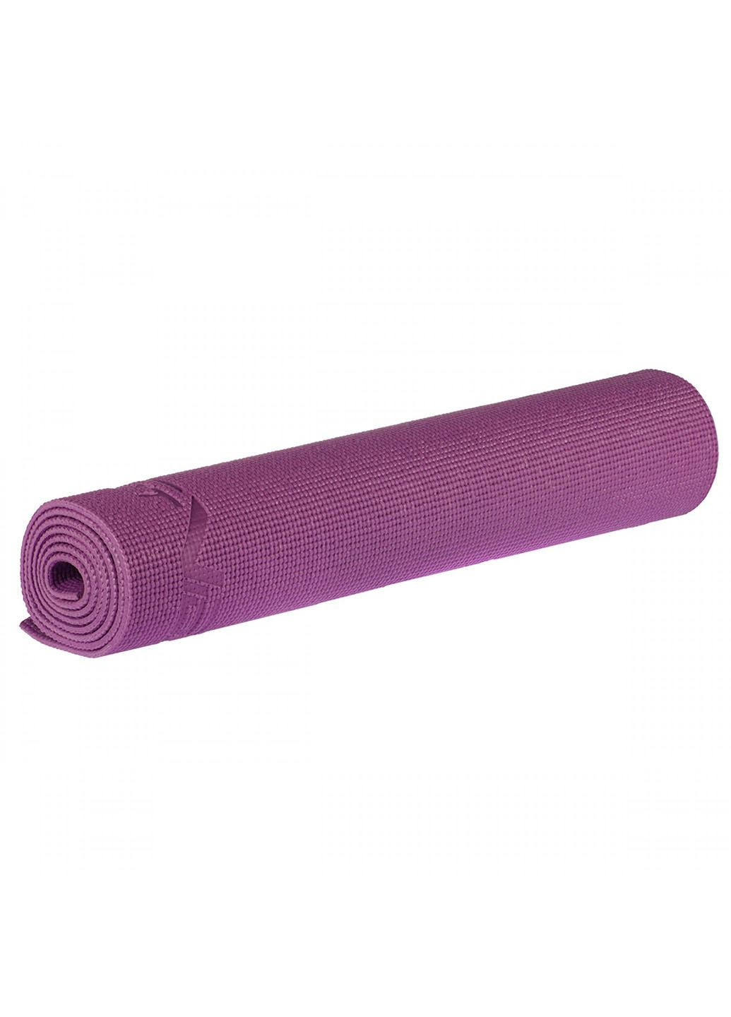 Килимок спортивний PVC 6 мм для йоги та фітнесу SV-HK0052 Violet SportVida (263131175)