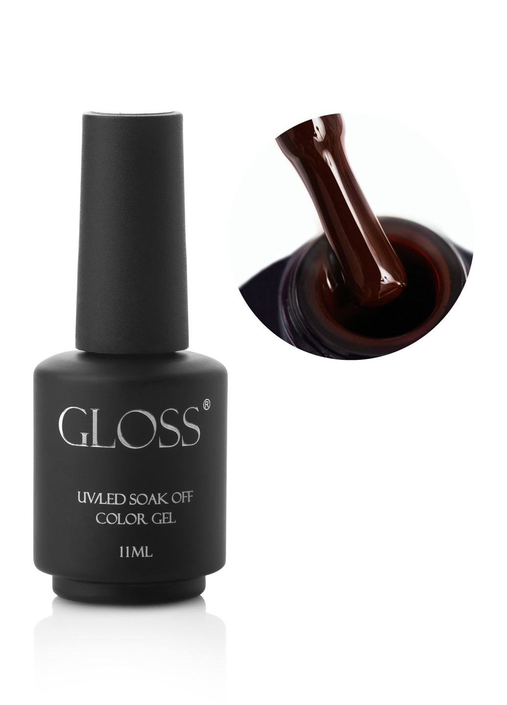 Гель-лак GLOSS 229 (черный шоколад), 11 мл Gloss Company троянда (269462402)