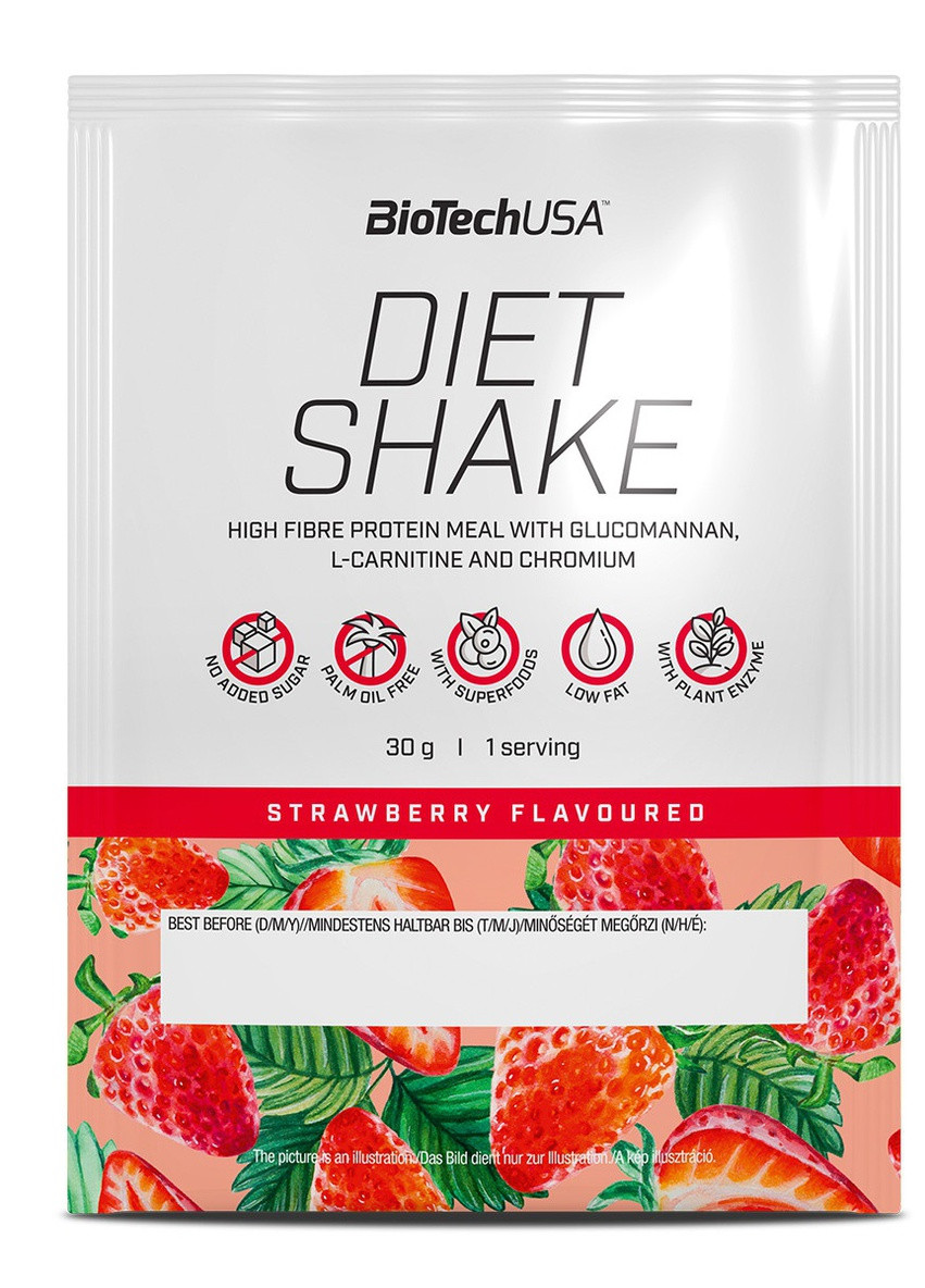 Diet Shake 30 g /1 servings/ Strawberry Biotechusa (256726078)