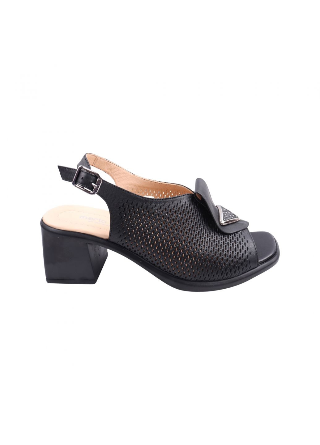 Босоніжки жіночі чорні натуральна шкіра Mario Muzi 796-23LB (257763533)