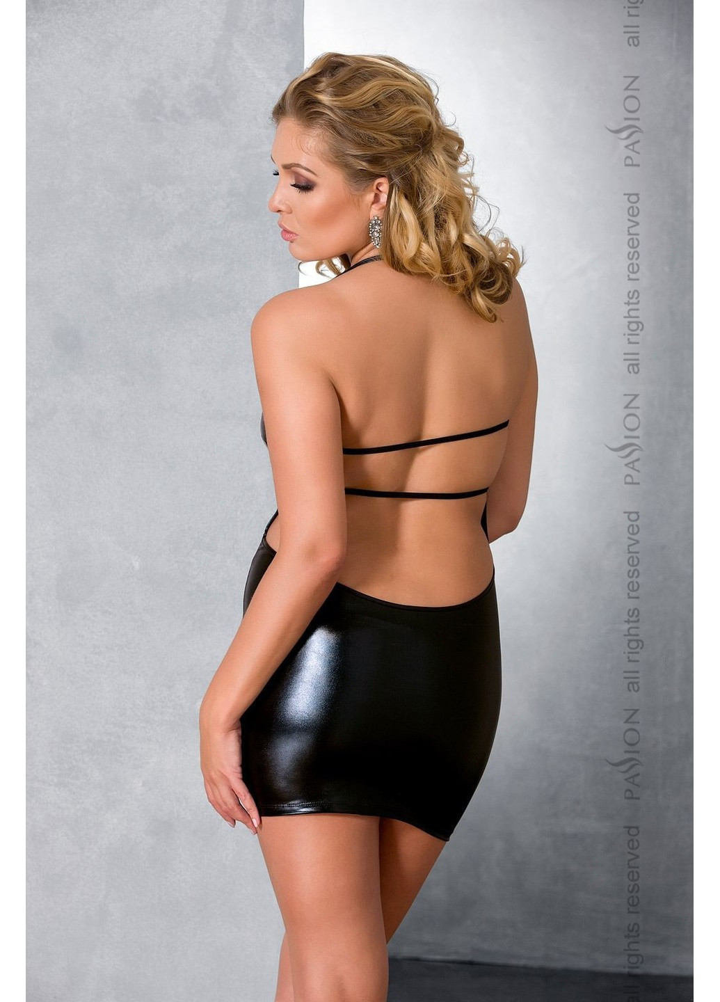 Платье с открытой спиной BELTIS DRESS black 6XL/7XL - Passion (259790560)