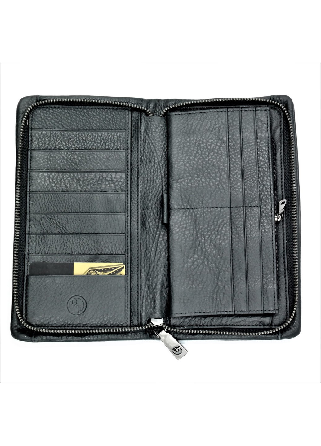 Мужской кожаный клатч-кошелек 23 х 13 х 3 см Черный wtro-nw-212G-017 Weatro (267406327)