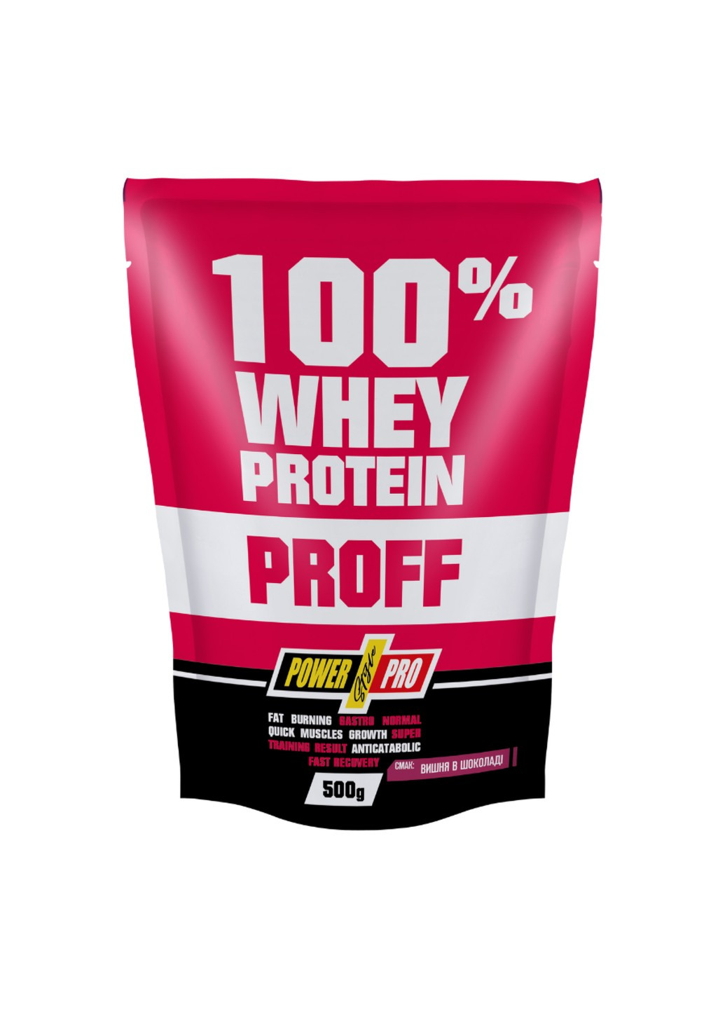 100% Whey Protein Proff - 500g Chocolate Cherry Power Pro (270937386)