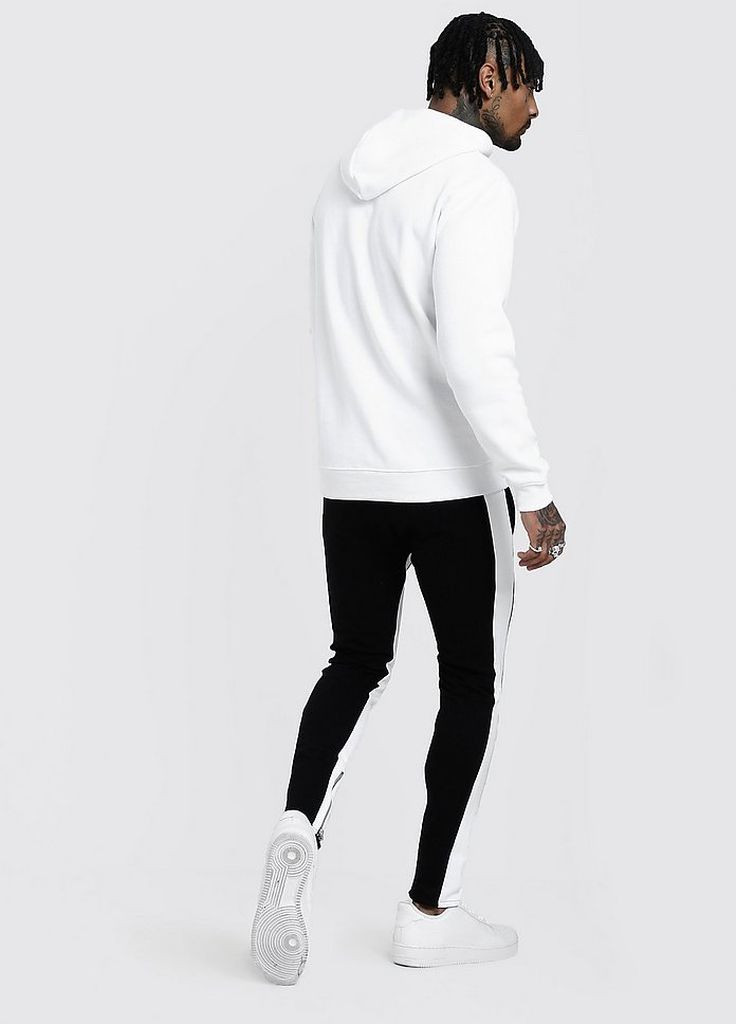 Спортивні штани Boohoo skinny fit man colour block (275091158)