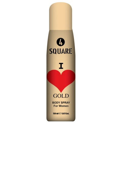 Жіночий дезодорант-спрей 4 Gold, 150 мл Square (276972943)