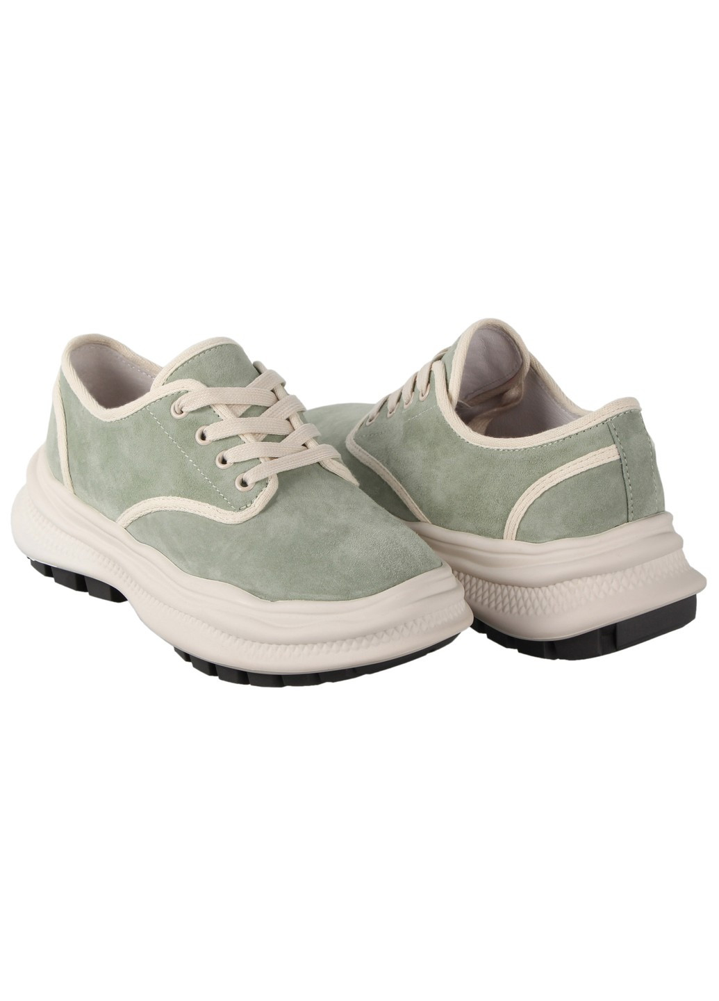 Зеленые демисезонные женские кроссовки 196843 Deenoor