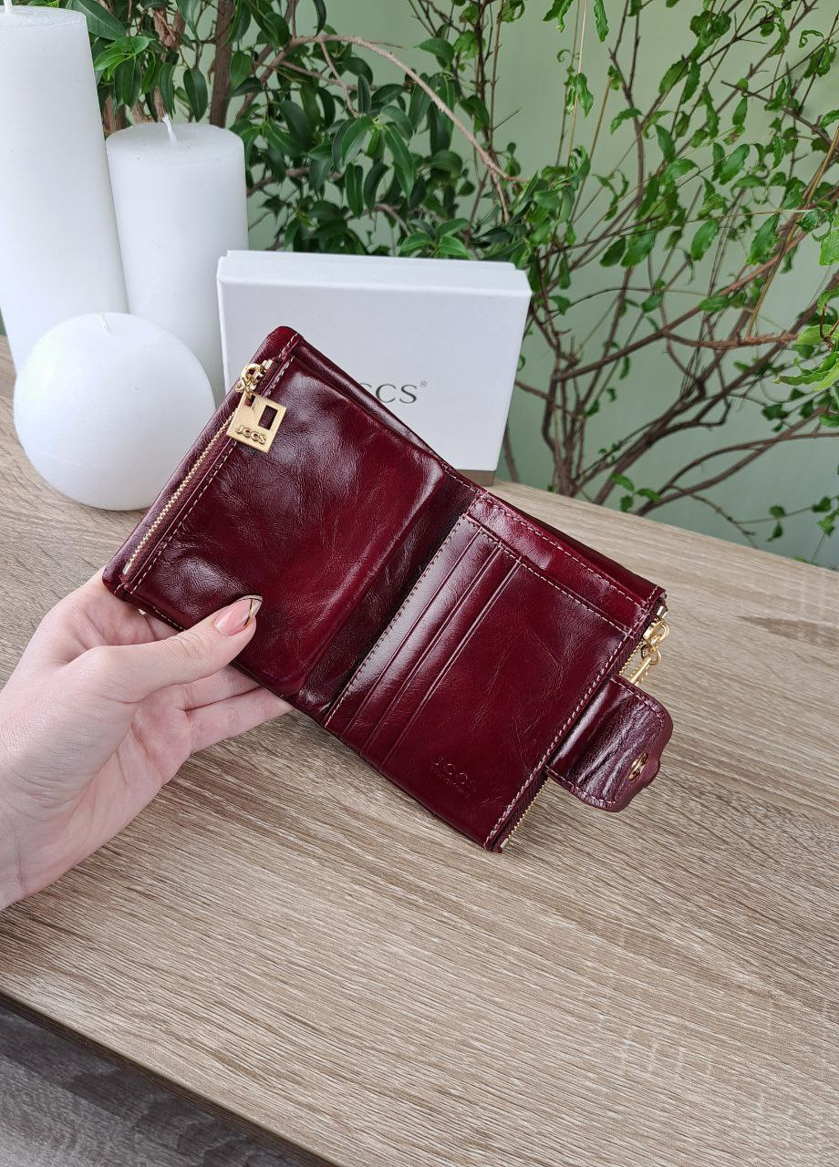 Женский кошелёк маленького размера из натуральной масляной кожи Jccs (258725215)