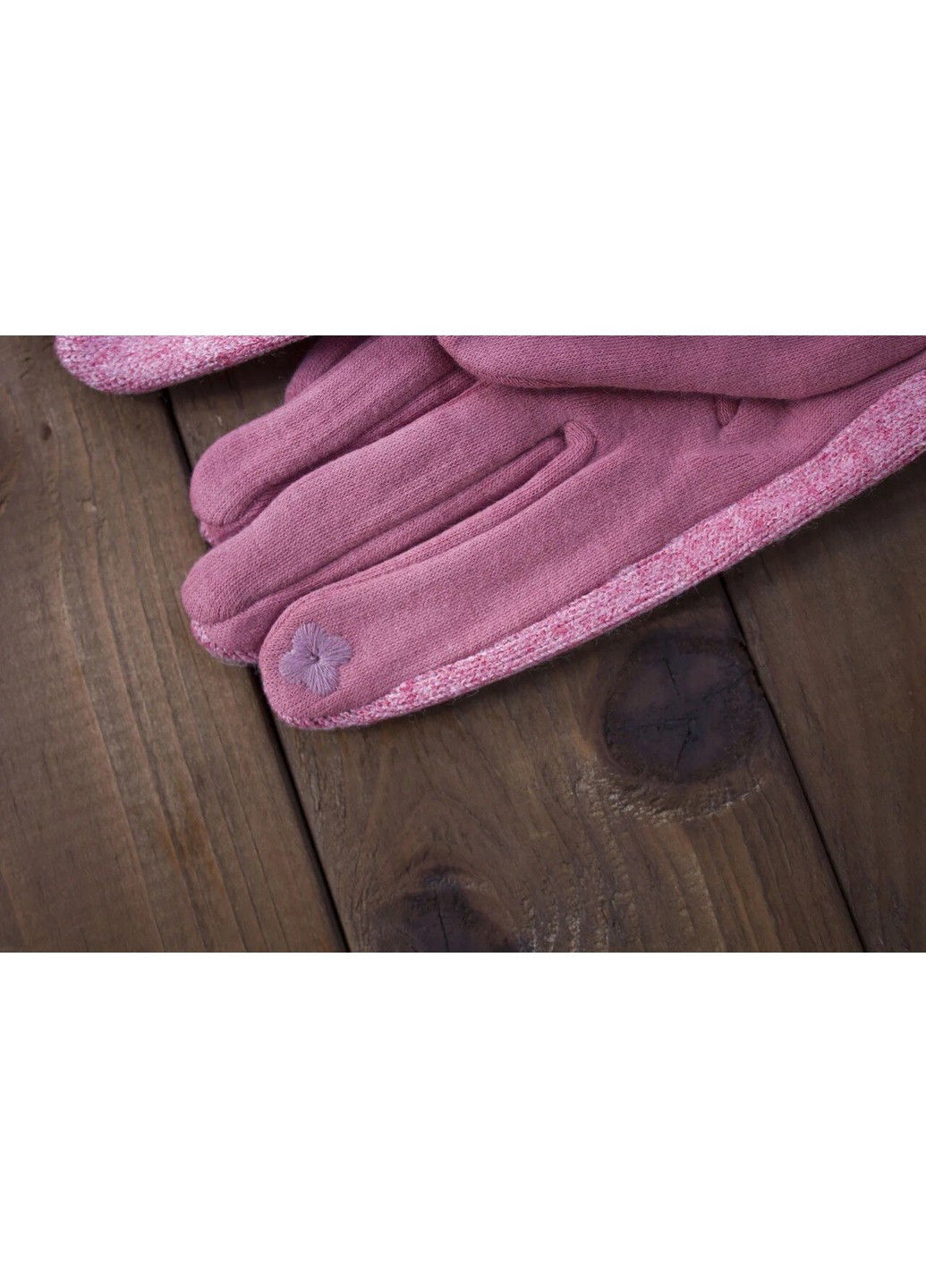 Рукавички сенсорні жіночі рожеві трикотажні 1805-4 BR-S (261486854)