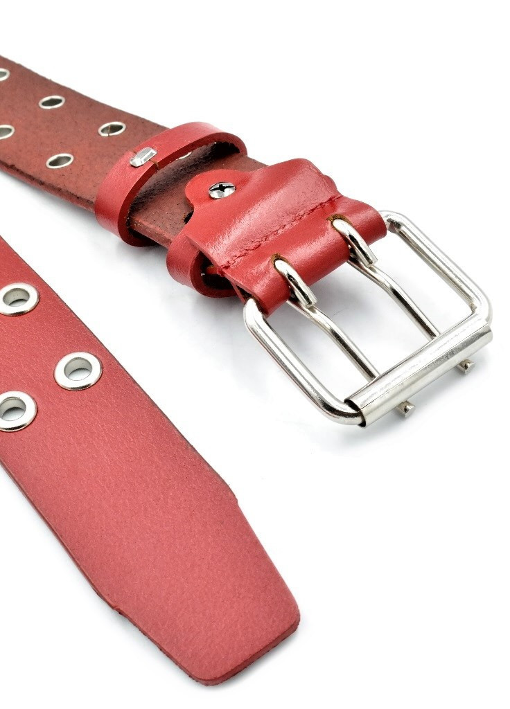 Женский кожаный ремень красный SKL85-295844 New Trend (259141981)