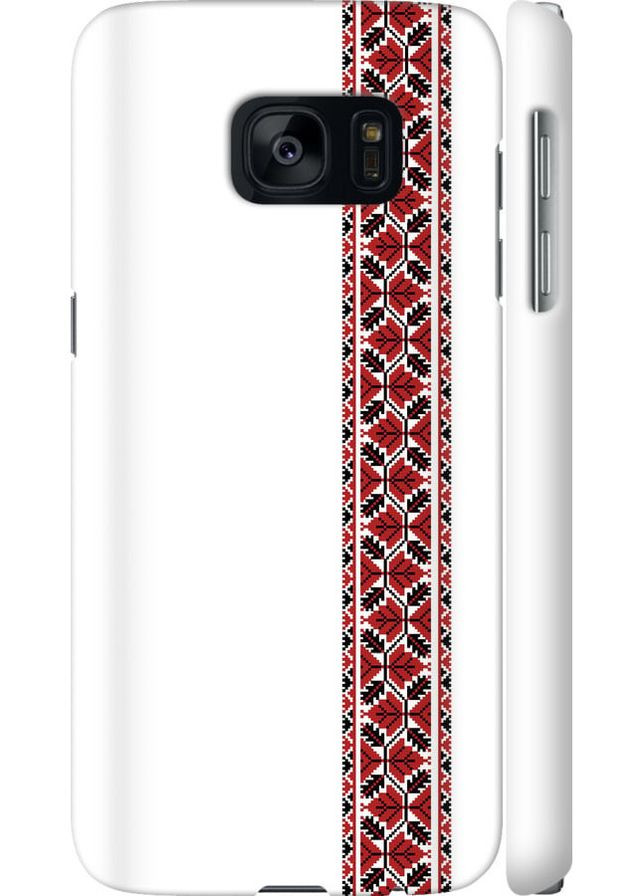3D пластиковый матовый чехол 'Вышиванка 2' для Endorphone Samsung Galaxy S7 G930F (269343491)