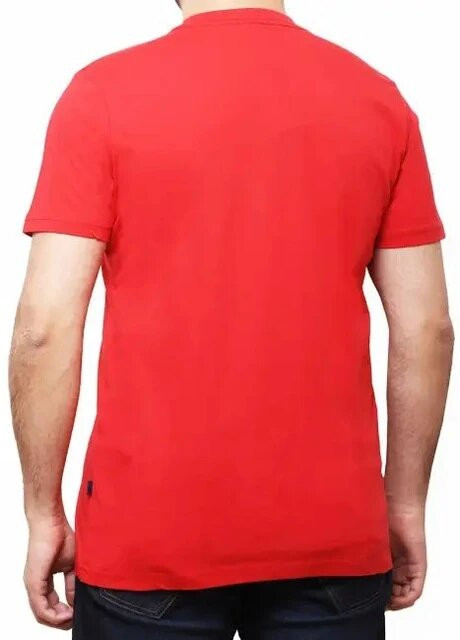 Красная футболка мужская с коротким рукавом Paul & Shark PATCH LOGO T-SHIRT