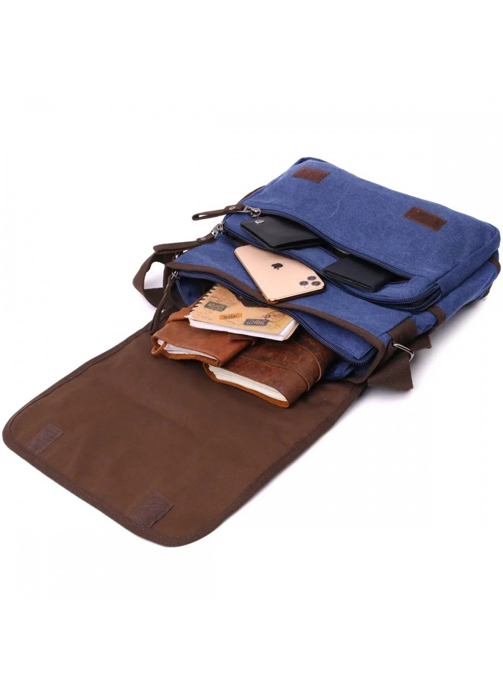 Мужская тканевая сумка через плечо для ноутбука 13" 22203 Vintage (269692671)