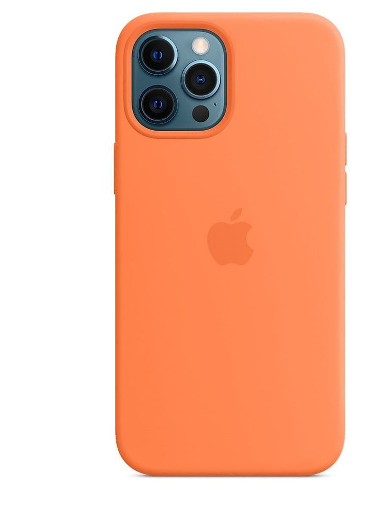 Чехол силиконовый soft-touch Silicone case with Magsafe для iPhone 12/12 Pro оранжевый Kumquat Apple (259907132)