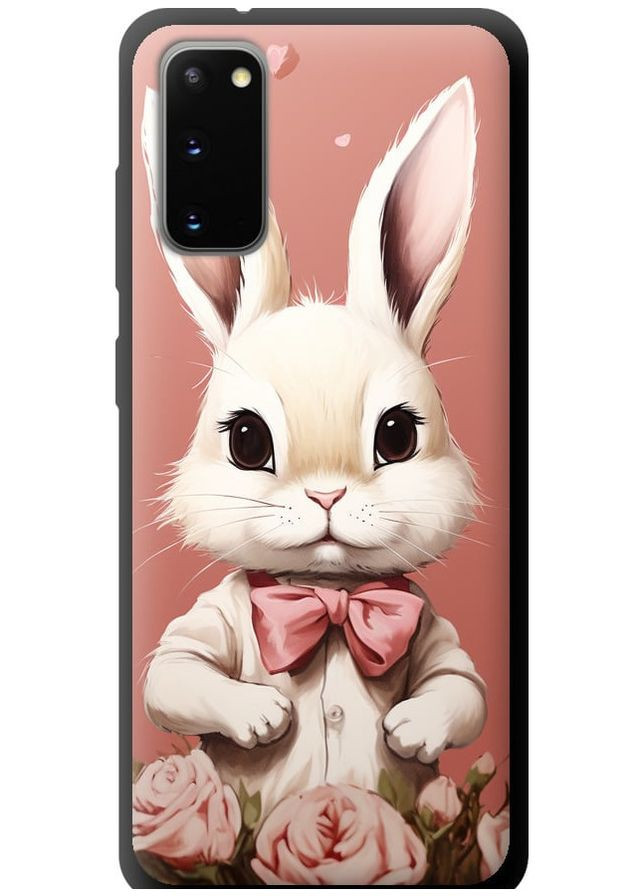 TPU черный чехол 'Зайчик' для Endorphone Samsung Galaxy S20 (267319107)
