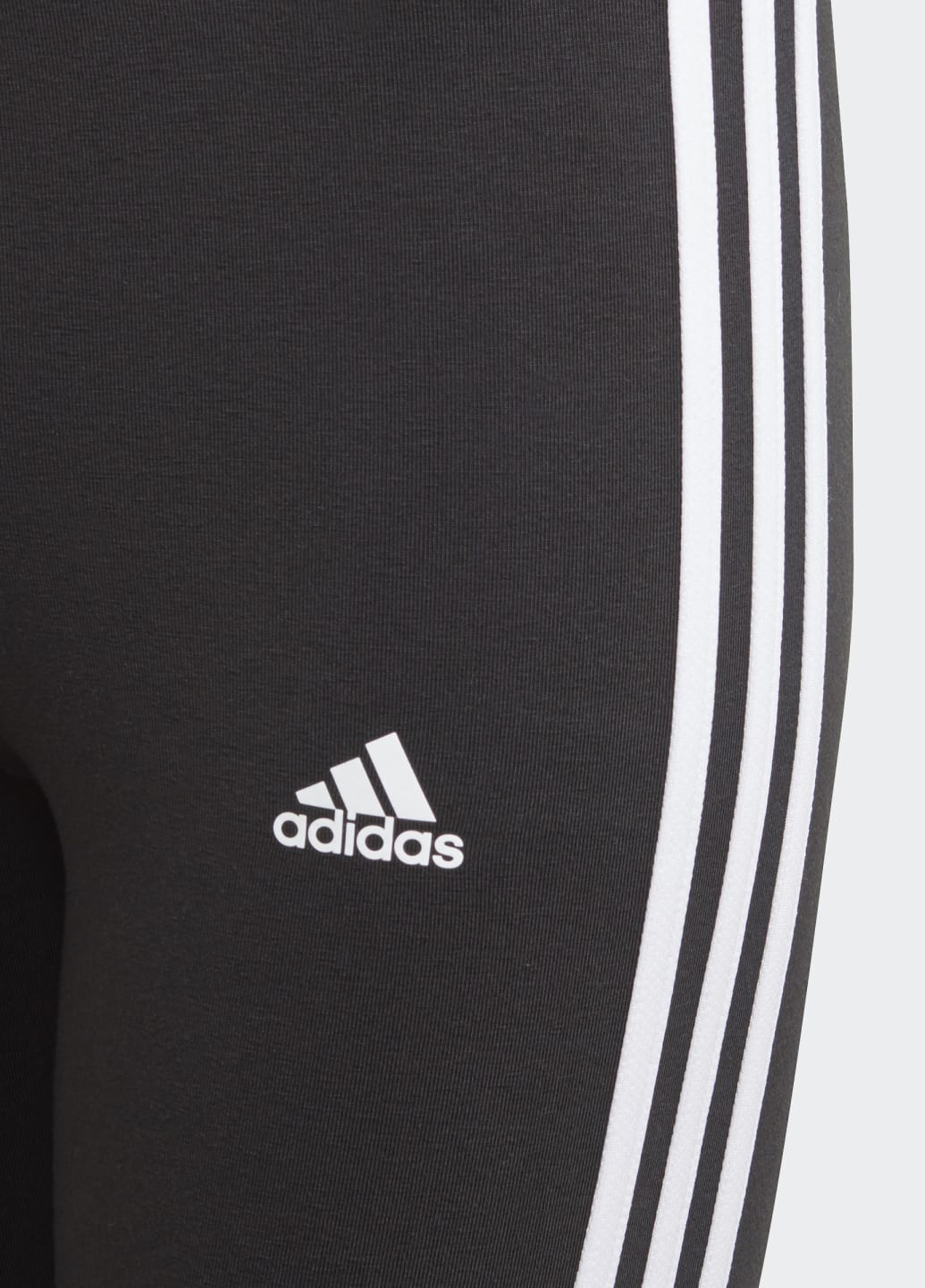 Черные демисезонные леггинсы essentials 3-stripes adidas