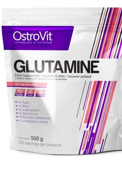 Glutamine 500 g /100 servings/ Orange Ostrovit (256723022)
