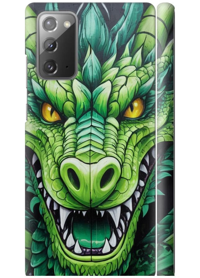 3D пластиковий матовий чохол 'Зелений дракон' для Endorphone Samsung Galaxy Note 20 (275460733)