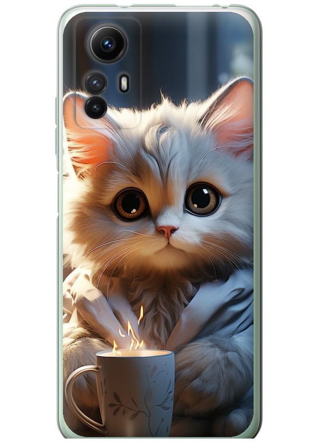 Силиконовый чехол 'White cat' для Endorphone xiaomi redmi note 12s (265398026)