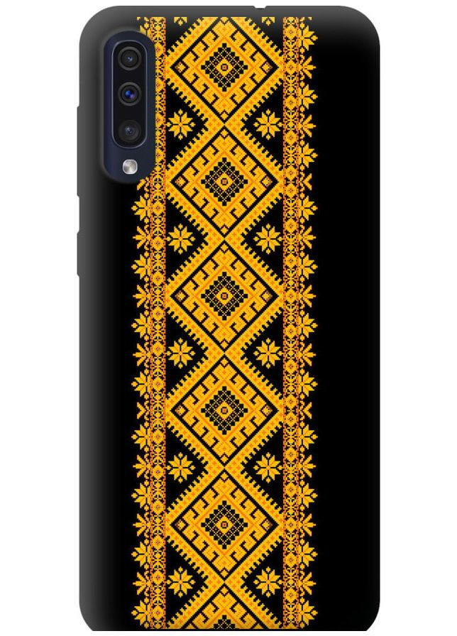 TPU чорний чохол 'Вишиванка 31' для Endorphone Samsung Galaxy A50 2019 A505F (269349272)
