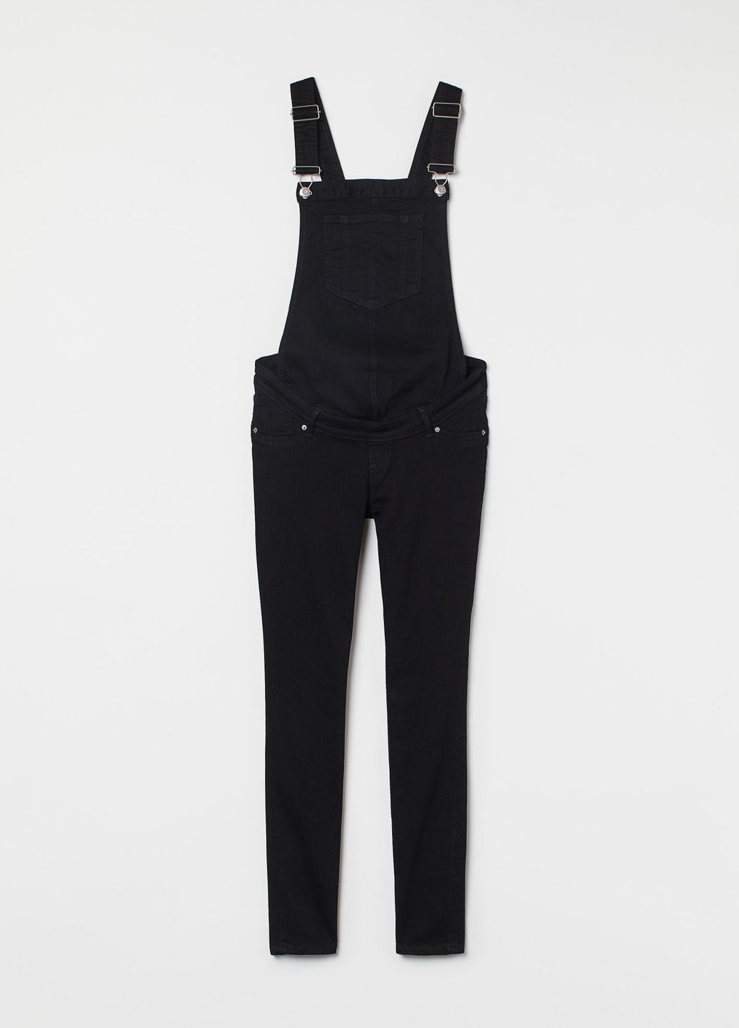 Комбінезон для вагітних H&M однотонний чорний джинсовий бавовна