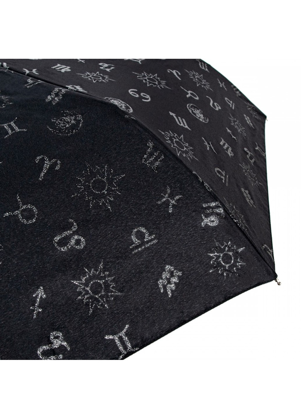 Чорна парасоля жіноча механічна l354-040935 minilite-2 zodiac (зодіак) Fulton середня (269994269)