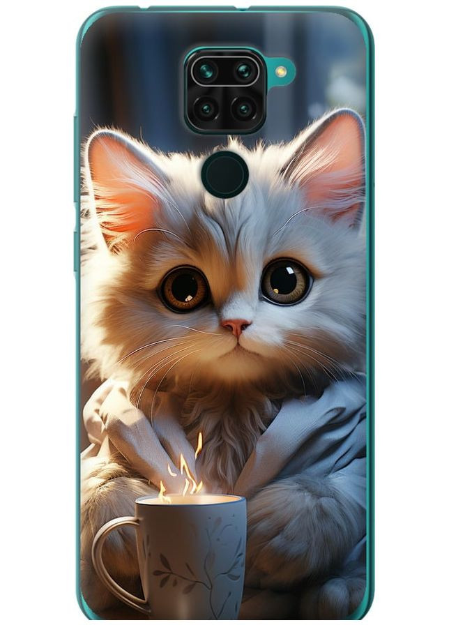 Силіконовий чохол 'Білий кіт' для Endorphone xiaomi redmi note 9 (265399091)